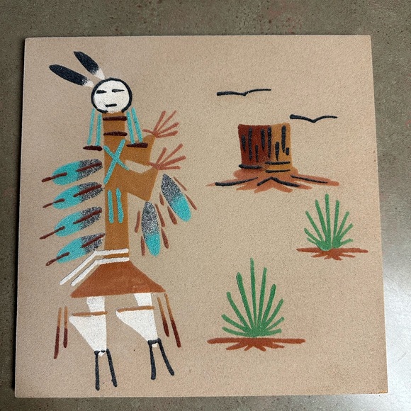 Other - Native American Sand Art 12x12 Signed